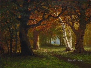  albert - FOREST NEAR SARATOGA American Albert Bierstadt